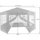 Zahradní párty stan atypický 4 x 2,6 m - bílá
