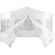 Zahradní párty stan atypický 4 x 2,6 m - bílá