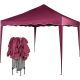 Zahradní párty stan nůžkový 3x3 m - vínový