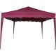 Zahradní párty stan nůžkový 3x3 m - vínový