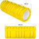 MOVIT Posilovací masážní válec, žlutá