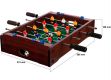 GamesPlanet® Mini stolní fotbálek, 50,5 x 31,5 x 10, tmavá
