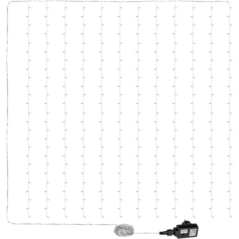 Vánoční světelný závěs - 3x6 m, 600 LED, teple bílý Vánoční světelný závěs - 3x6 m, 600 LED, teple bílý