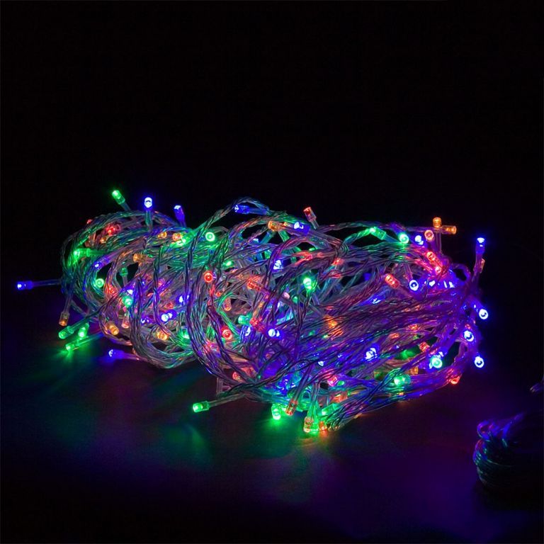 Vánoční LED osvětlení - 10 m, 100 LED, barevné, na baterie