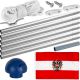 FLAGMASTER® Vlajkový stožár vč. vlajky Rakousko, 650 cm