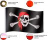 FLAGMASTER Pirátská vlajka Jolly Roger, 120 x 80 cm