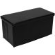 Skládací lavice s úložným prostorem, černá