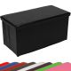 Skládací lavice s úložným prostorem, černá