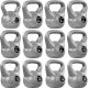 Movit Kettlebell činka, 14 kg, šedá/černá