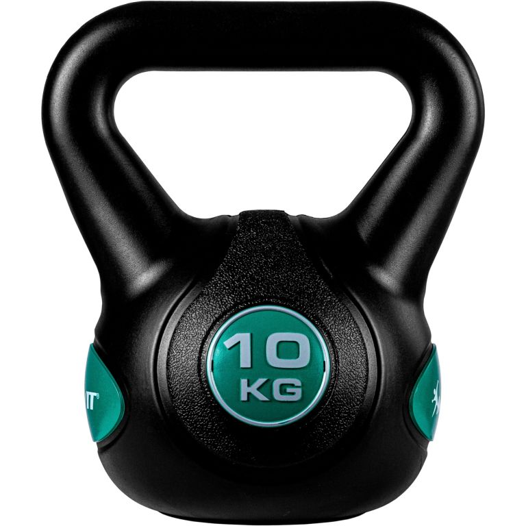 MOVIT Kettlebell činka - 10 kg, černá/petrolejová MOVIT Kettlebell činka - 10 kg, černá/petrolejová