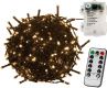 VOLTRONIC Vánoční řetěz 5 m, 50 LED, teple bílý, ovladač