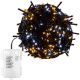 VOLTRONIC Vánoční řetěz 20 m, 200 LED, teple/studeně bílý