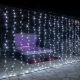 Vánoční světelný závěs 6 x 3 m, 600 LED, studeně bílý