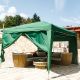 INSTENT Zahradní párty stan 3 x 3 m, zelený + 2 bočnice