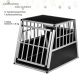 Hliníková přepravní klec pro psy 65 × 91 × 69,5 cm, 14 kg