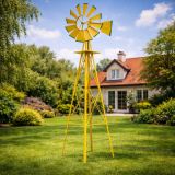 STILISTA Větrný mlýn, 245 x 55 cm, ocel, žlutý