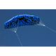 Létající drak - kite 200 x 70 cm modrý