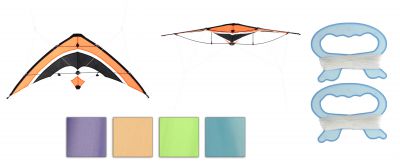 Létající drak 120 x 45 cm - 2 barvy