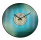 Nástěnné skleněné hodiny VINYL 35 cm - MODRÁ