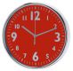 Nástěnné hodiny 20 x 3,6 cm - ČERVENÉ