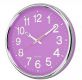 Nástěnné hodiny 37,5 x 5,3 cm - FIALOVÁ
