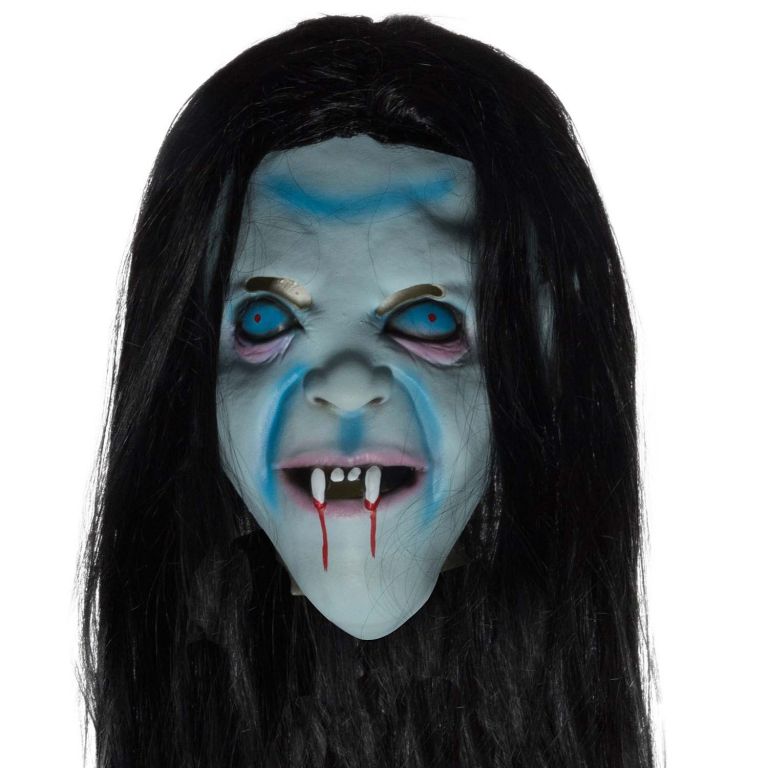 Latexová maska čarodějnice - Halloween