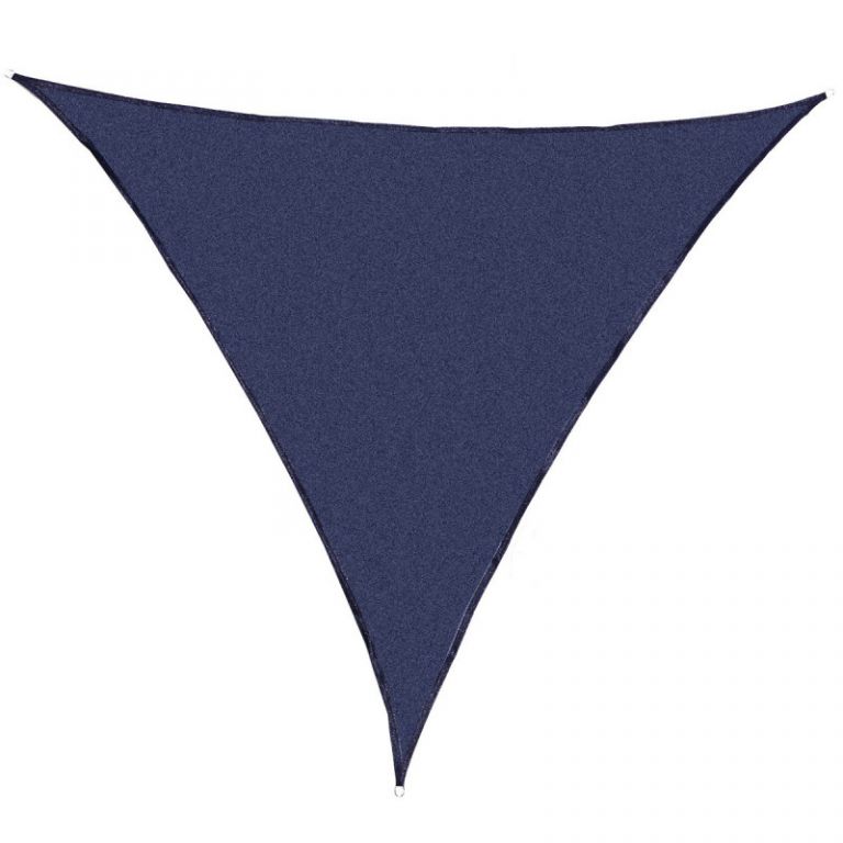 Stínící zahradní plachta trojúhelníková, indigo modrá, 360 cm