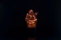 3D LED lampa - Santa Claus