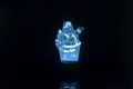 3D LED lampa - Santa Claus
