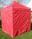 Zahradní párty stan CLASSIC + boční stěny, 2 x 2 m, červený