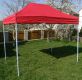 Zahradní párty stan CLASSIC nůžkový + boční stěny - 3 x 2 m červený