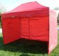 Zahradní párty stan CLASSIC, boční stěny, 3 x 4,5 m, červený