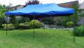Zahradní párty stan DELUXE, boční stěny, modrý,  3 x 6 m