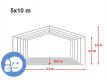 TRADGARD Zahradní párty stan ECONOMY 5 x 10 m, bílý