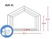 TRADGARD Zahradní párty stan STANDARD, 4 x 6 m, bílý