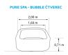Bazén vířivý nafukovací Pure Spa - Bubble čtverec