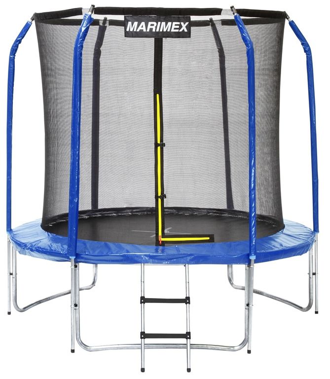 Trampolína s ochrannou sítí a žebříkem Trampolína s ochrannou sítí a žebříkem