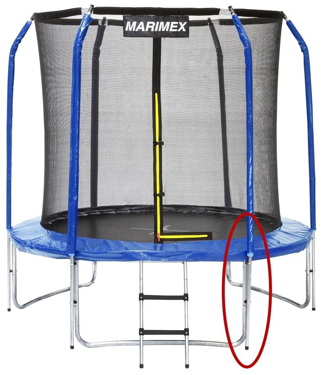 Stojna ochranné sítě dolní k trampolínám 244 cm Stojna ochranné sítě dolní k trampolínám 244 cm