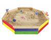 MARIMEX Dřevěné osmihranné pískoviště barevné