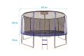 MARIMEX Trampolína s vnitřní ochranou sítí, 457 cm