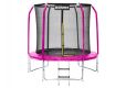 Marimex Trampolína, růžová + ochranná síť + schůdky, 244 cm
