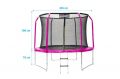 Marimex Trampolína 305 cm růžová + ochranná síť + schůdky