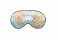 Hebká maska na spaní, mapa, světlá