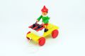 Pinocchio s xylofonem tahací dřevo 20cm v krabičce