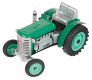 Traktor Zetor zelený na klíček kov 14cm 1:25 v krabičce Kovap