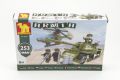 Stavebnice Dromader Vojáci Tank + Vrtulník 22605 253ks v krabici 32x21,5x5cm