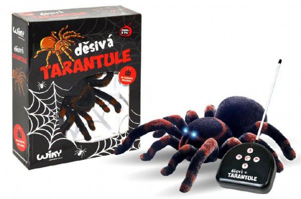 Děsivá Tarantule RC plast na baterie 4xAA a 1x9V 27MHz 33x26,5x9,5cm v krabici