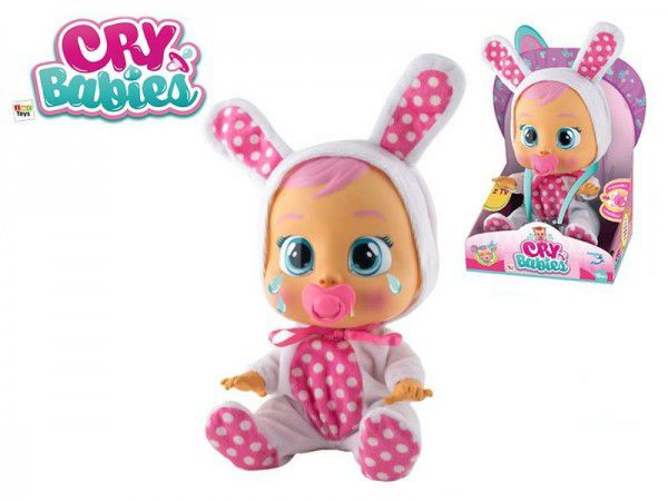 Cry Babies Coney 30cm miminko ronící slzy plast na baterie se zvukem v krabičce 18m+