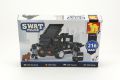 Stavebnice Dromader SWAT Policie Auto 216ks v krabici 32x21x5cm