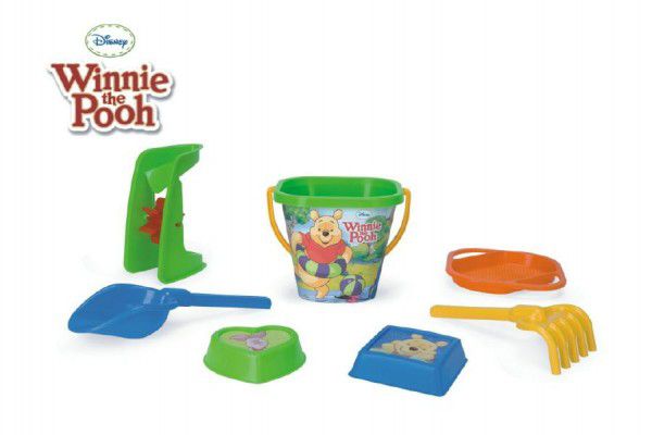 Sada na písek plast 7ks 28cm Medvídek Pú v síťce Wader